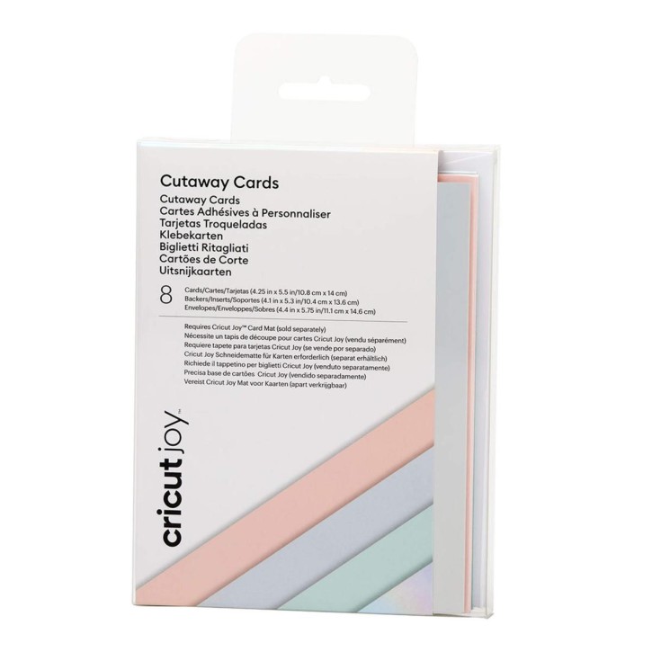 Cricut Joy Cut-Away Cards Serie A2 (10,8 x 14 cm) 8-pack Pastell-Sampler