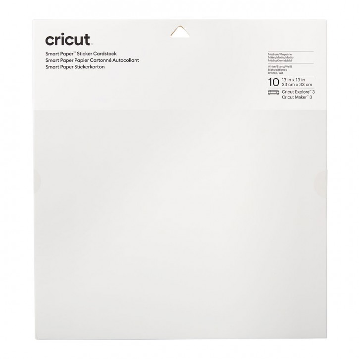 Cricut Smart Sticker Cardstock WEISS 33x33cm 10 sheets