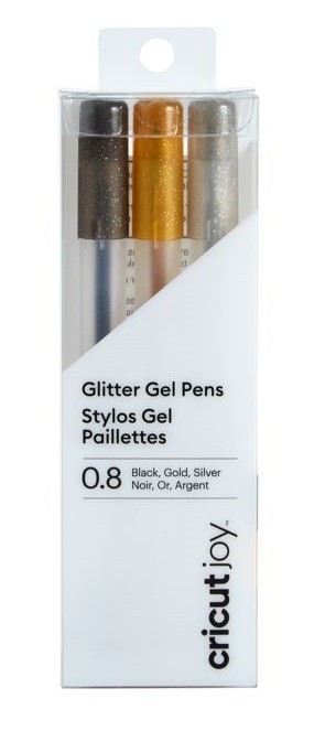 Cricut Joy Glitter Pens / Stifte 0,4 mm Black, Gold, Silver