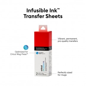 Cricut Joy Infusible Ink Transferbogen - cherry red
