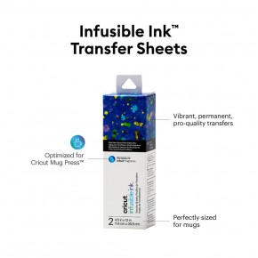 Cricut Joy Infusible Ink Transferbogen - blue paint splash